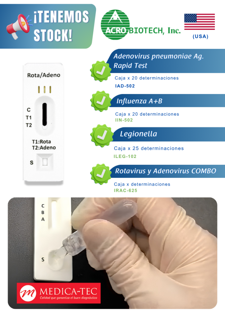 ¡TENEMOS STOCK! TEST RÁPIDOS ACROBIOTECH